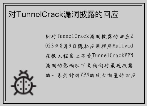对TunnelCrack漏洞披露的回应 